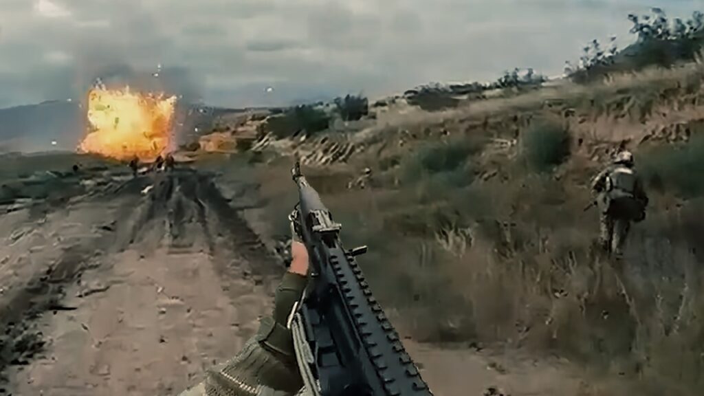 Azerbaijani Soldiers Assault Armenia Trenches in Nagorno-Karabakh Captured On Helmet Cam Azerbaijani Soldiers Assault Armenia Trenches in Nagorno-Karabakh Captured On Helmet Cam
